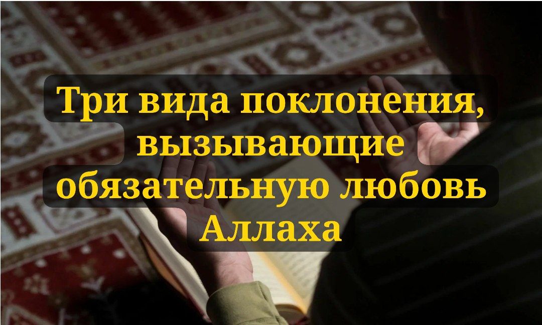Три вида поклонения, вызывающие обязательную любовь Аллаха  